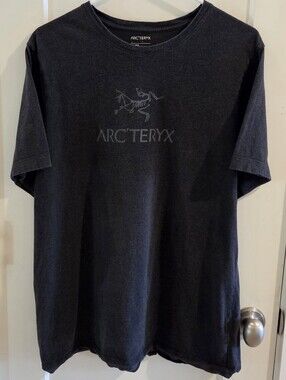 Arc'teryx Arc'Word T-Shirt - Black & Grey Size Large
